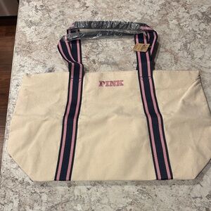 Victoria’s secret PINK Signature Canvas tote bag NWT